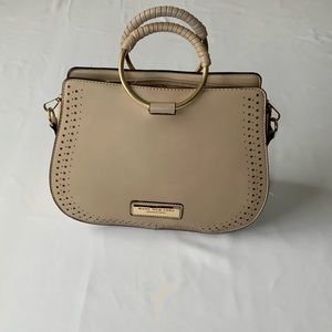 Marc New York Andrew Marc Beige Faux Leather Purse